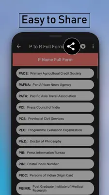 A to Z Full Form Book Full Form Dictionary android App screenshot 1