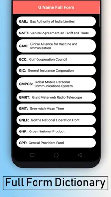 A to Z Full Form Book Full Form Dictionary android App screenshot 4